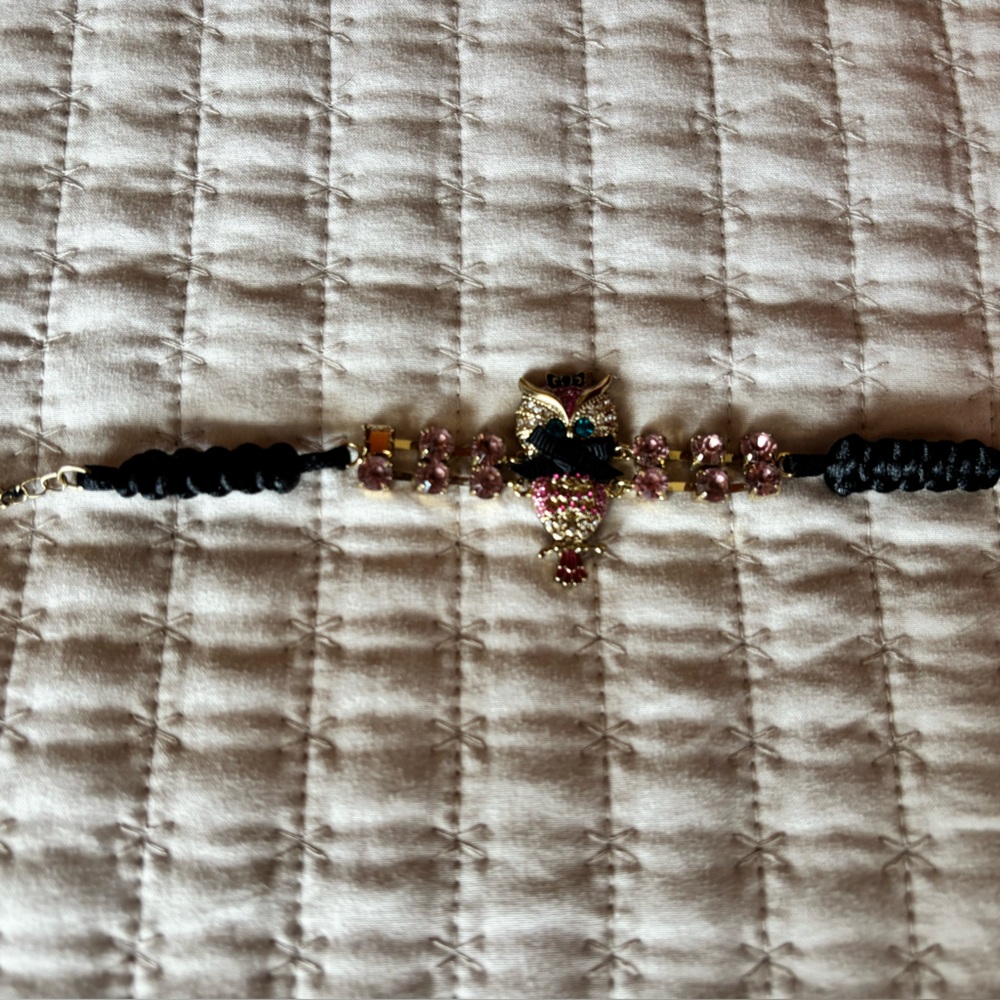 Betsey Johnson Gold and Black Vintage-Inspired Bracelet
